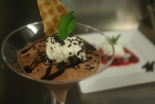 Chocolate Mousse & Quenelles Vanille (Fancy Mister Softee)
by Erik of Fancy Fast Food with Chrissy a.k.a. “Miss Softee”
Ingredients (from a Mister Softee truck):
• chocolate soft ice cream
• chocolate syrup
• waffle cone
• whipped cream
• chocolate...