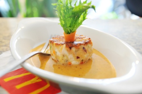 Seared Pollock Cake with Southwest Ramalan Sauce (Fancy Filet-O-Fish)
by Devon Knight and Jason Isch of Cornerstore Restaurateur
Since BurgerBusiness and Eat Me Daily broke the news about McDonald’s Portugal having a similar “fancy” promo contest –...